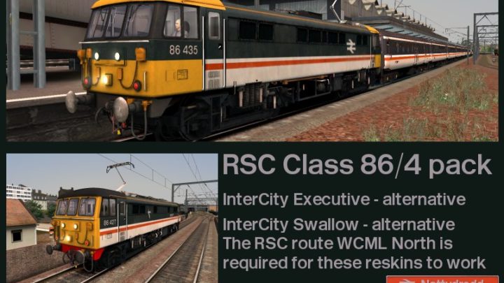 InterCity Swallow and Executive variants for the WCML north Class 86/4.