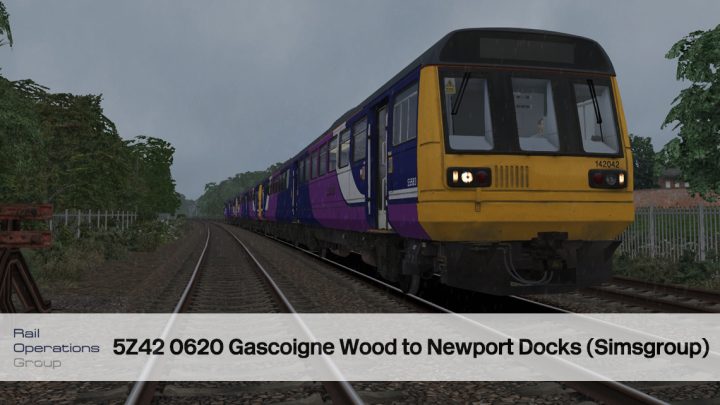 5Z42 0620 Gascoigne Woods – Newport Docks (Simsgroup)