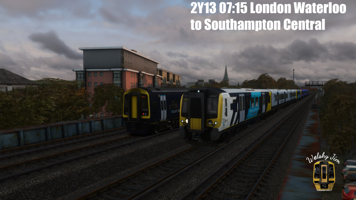 (WJ) 2Y13 07:15 London Waterloo to Southampton Central