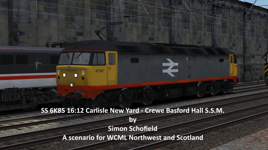 SS 6K85 16.12 Carlisle New Yard – Crewe Basford Hall S.S.M.