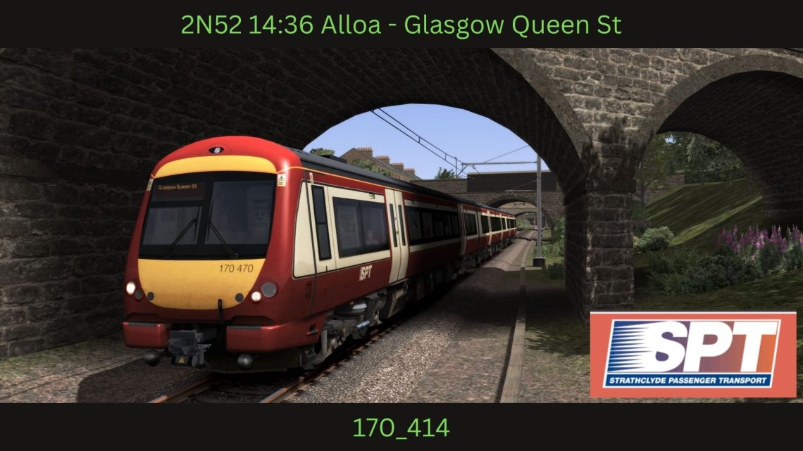 2N52 14:36 Alloa – Glasgow Queen St