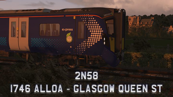 2N58 1746 Alloa – Glasgow Queen Street