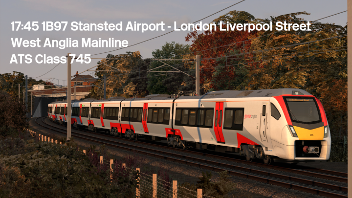 (GB) 17:45 1B97 Stansted Airport – London Liverpool Street