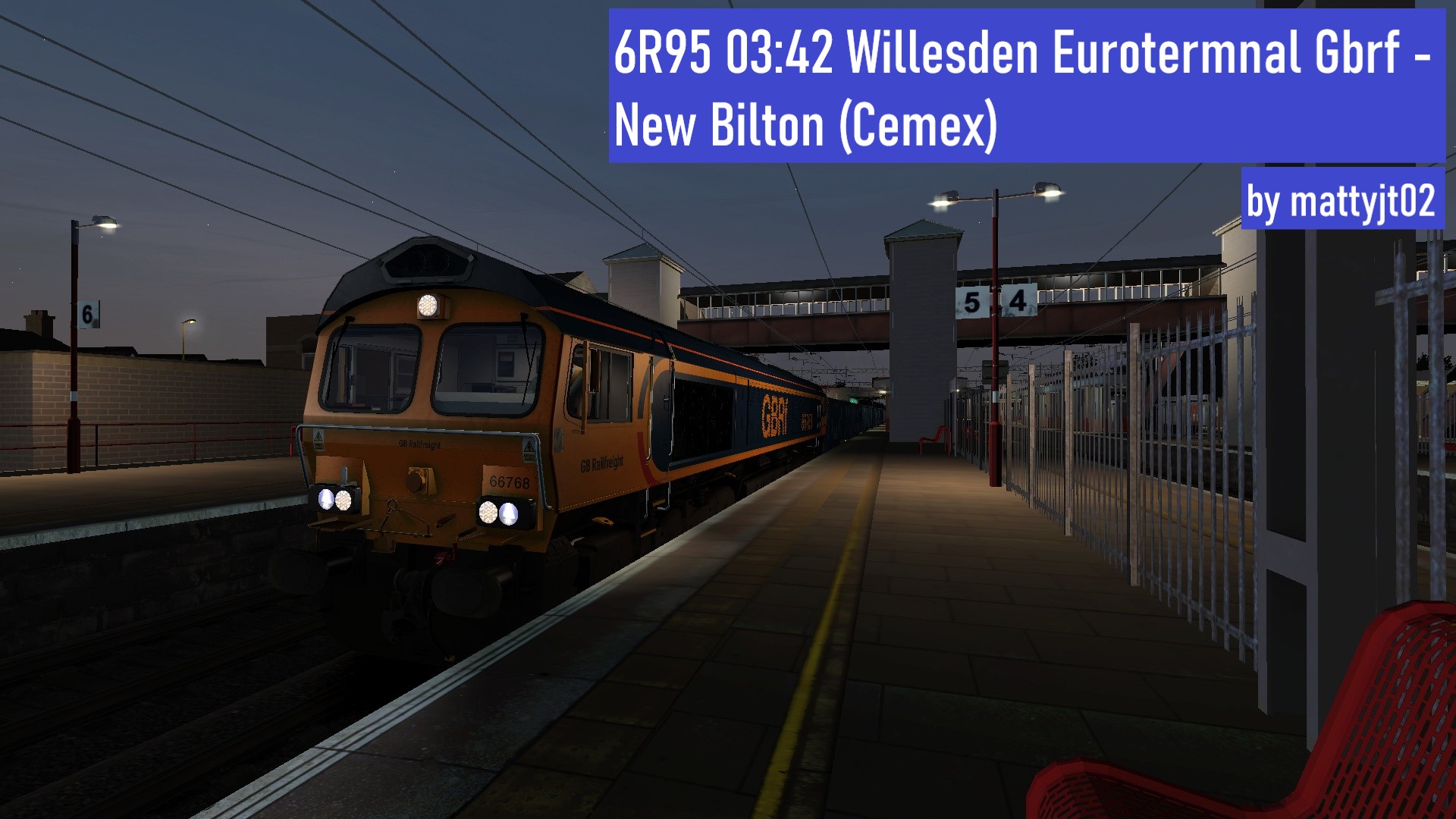 [MJT] 6R95 03:42 Willesden Euroterminal Gbrf – New Bilton (Cemex)