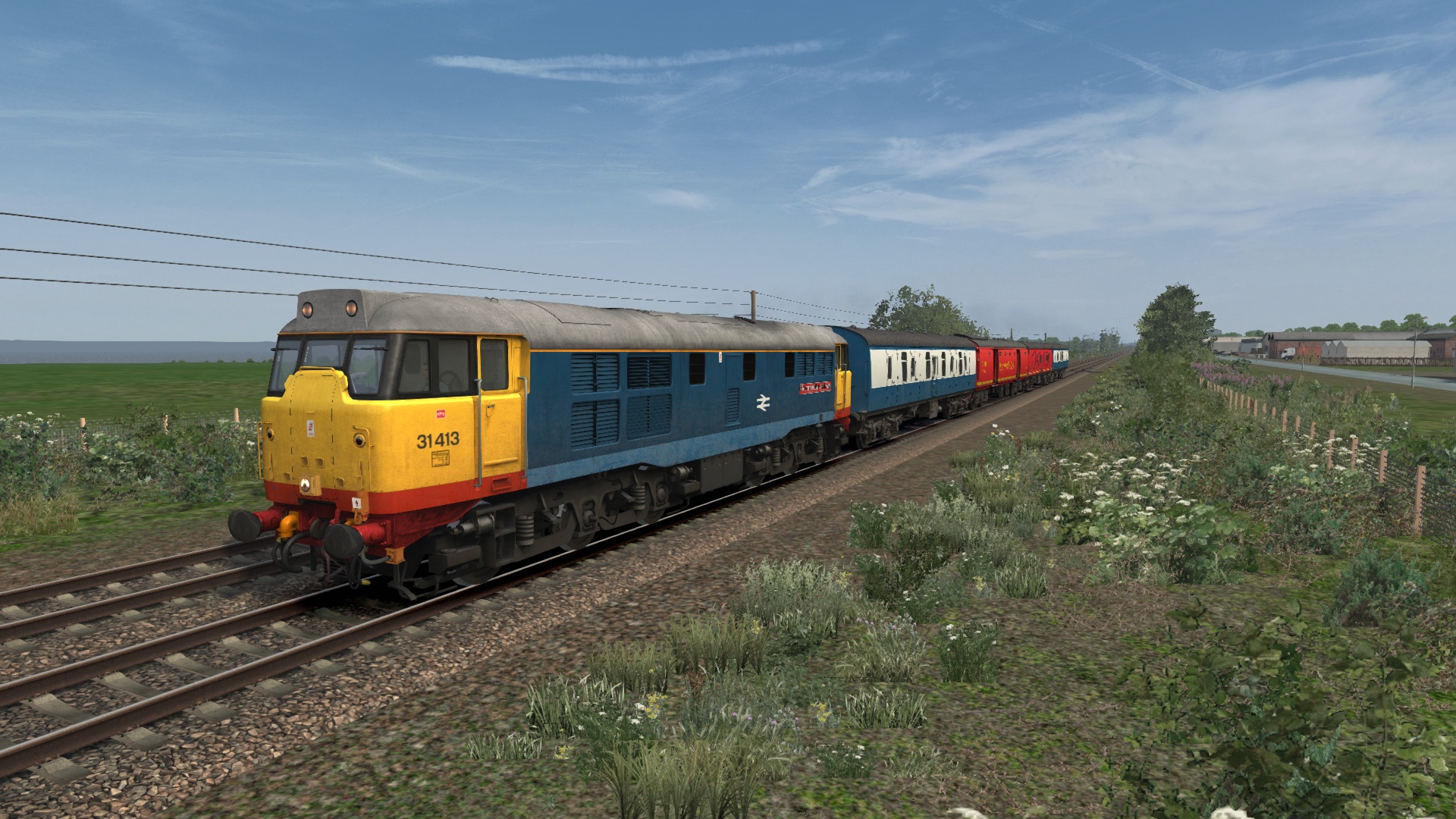 5D03 16:28 Crewe South Yard – Holyhead, empty postal