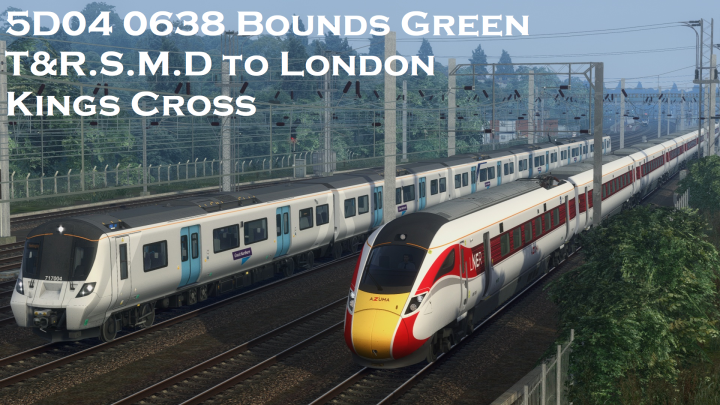 5D04 0638 Bounds Green T&R.S.M.D to London Kings Cross