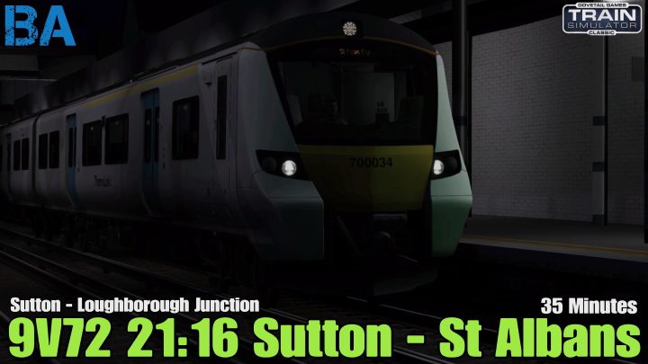 9V72 21:16 Sutton – St Albans (Loughborough Junction)
