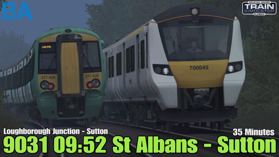 9031 09:52 St Albans (Loughborough Junction) – Sutton