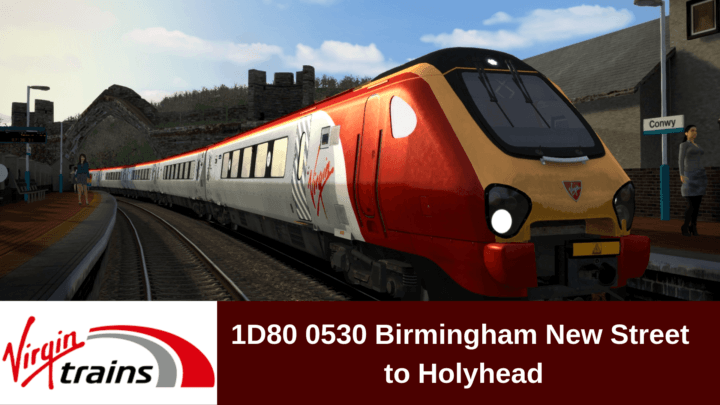1D80 0530 Birmingham New Street to Holyhead