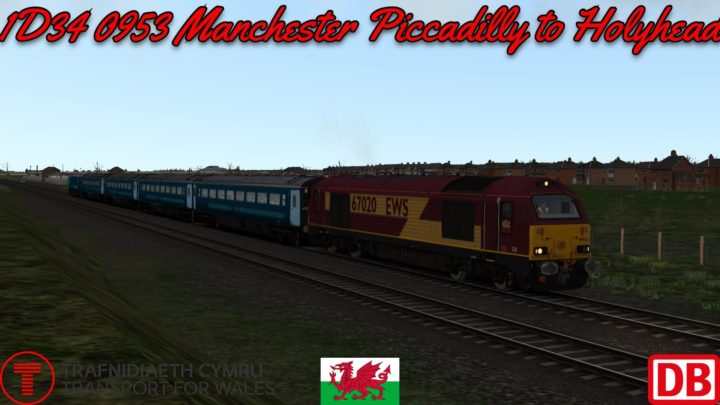 1D34 0953 Manchester Piccadilly to Holyhead