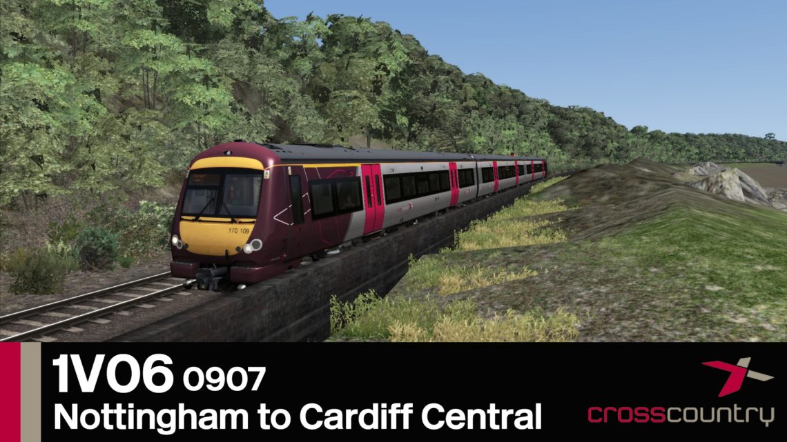 1V06 0907 Nottingham to Cardiff Central