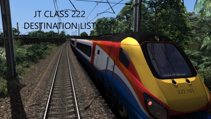 JT Class 222 Destination List