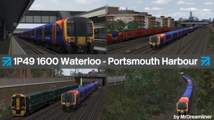 1P49 1600 London Waterloo to Portsmouth Harbour