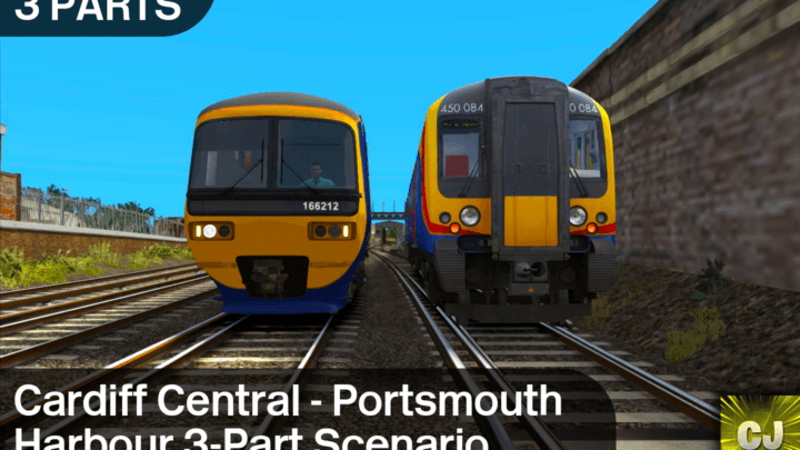 1F07 0830 Cardiff Central – Portsmouth Harbour 3-Part Scenario