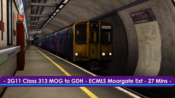[313] 2G11 (Moorgate to Bowes Park, 2019)