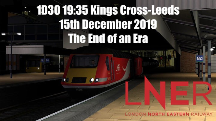 (2019): 1D30 19:35 Kings Cross-Leeds 15/12/19
