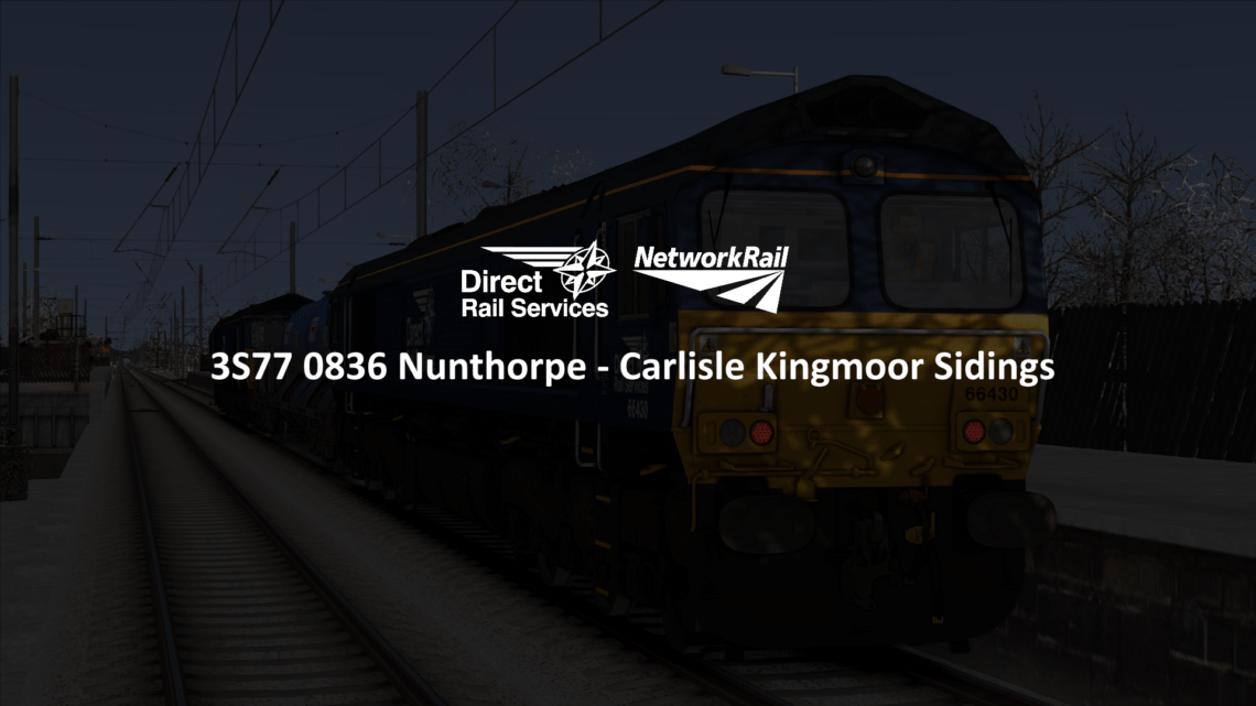 3S77 0836 Nunthorpe to Carlisle Kingmoor Sidings (RHTT)