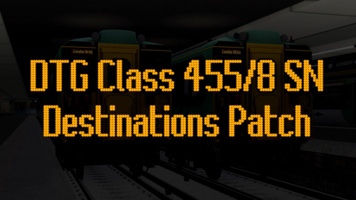 DTG Class 455/8 Southern Destinations Patch