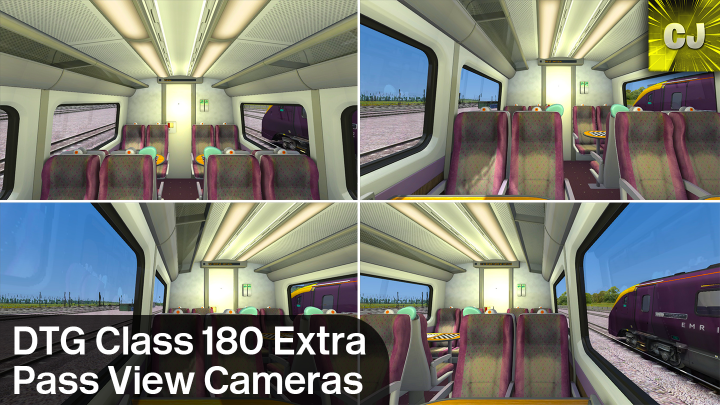 DTG Class 180 Extra Pass View Cameras