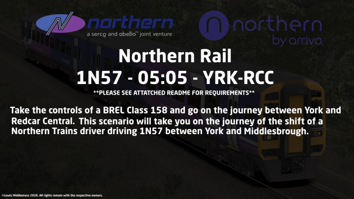 1N57 – 0505 – York to Redcar Central.