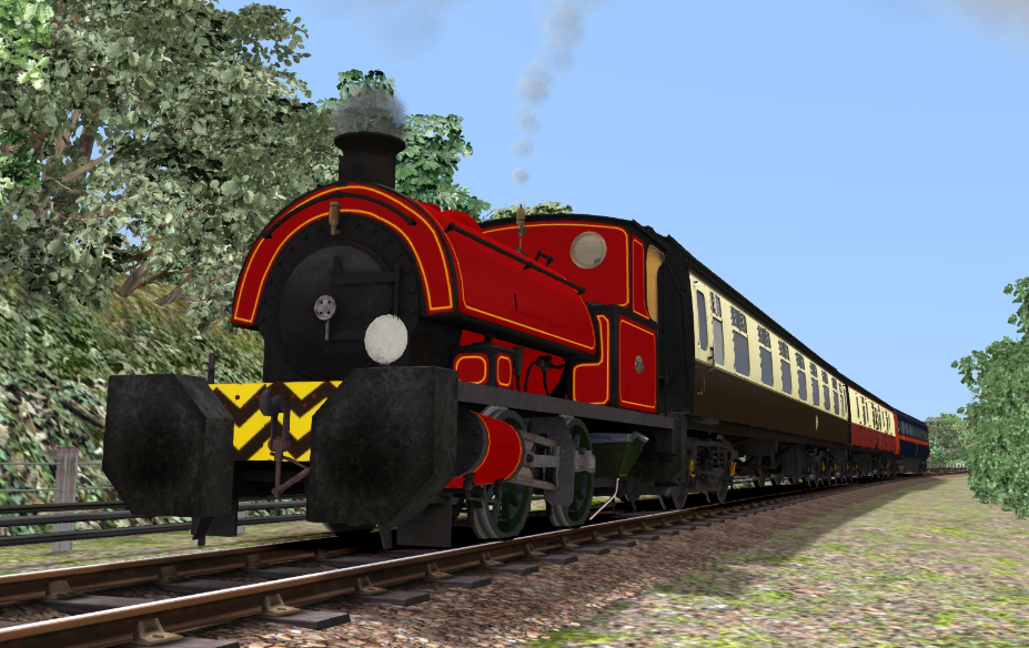 Red Falmouth Tank Engine 0-4-0 ST