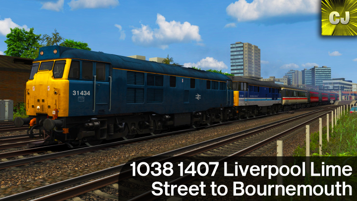 1O38 1407 Liverpool Lime Street to Bournemouth