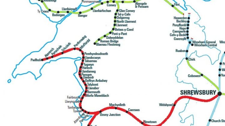 Cambrian Route 2010 (Modern) Shrewsbury to Pwllheli and Aberystwyth