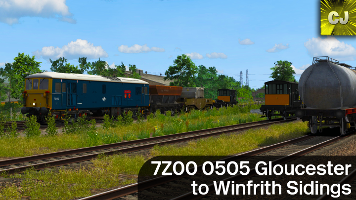 7Z00 0505 Gloucester to Winfrith Sidings