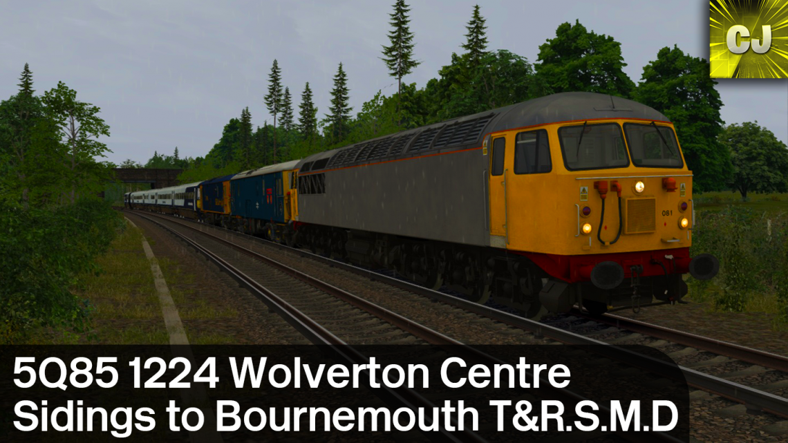 5Q85 1224 Wolverton Centre Sidings to Bournemouth T&R.S.M.D