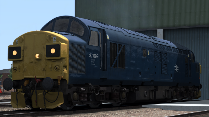 (V2.0) Class 37 (099): BR Blue (Modern)