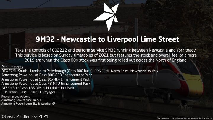 9M32 – Newcastle to Liverpool Lime Street