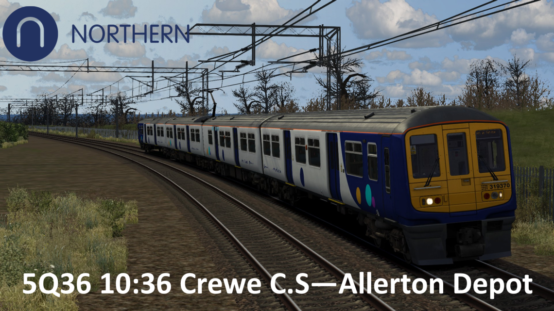 5Q36 10:36 Crewe C.S – Allerton T.M.D