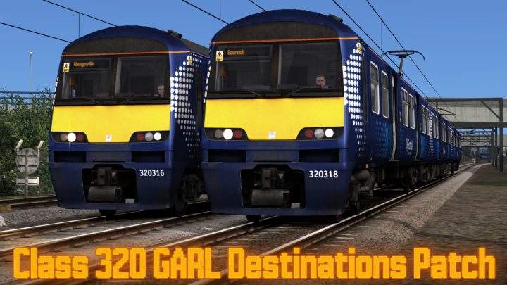 Class 320 Glasgow Airport Rail Link Destinations Patch