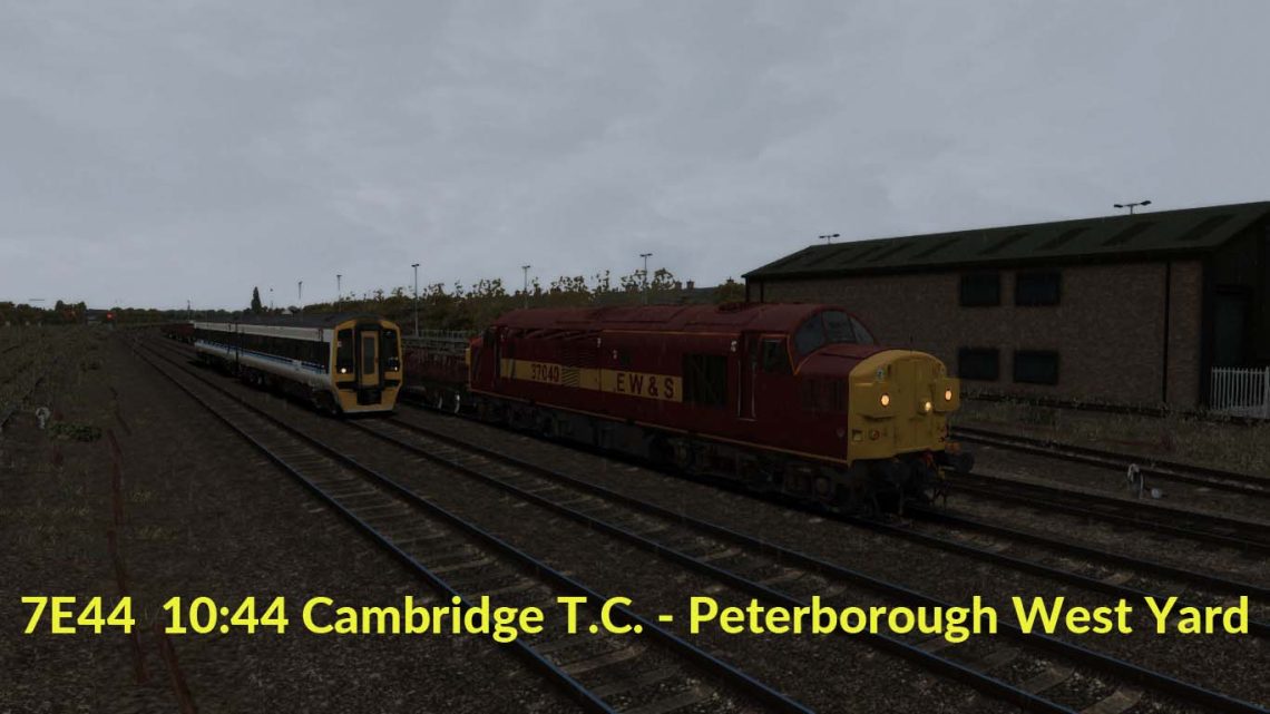 [EMD E8A] 7E44 10:44 Cambridge T.C. – Peterborough West Yard