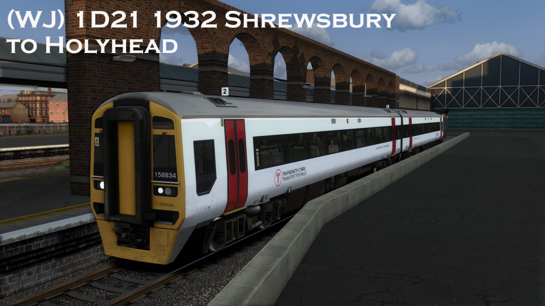 (WJ) 1D21 19:32 Shrewsbury to Holyhead