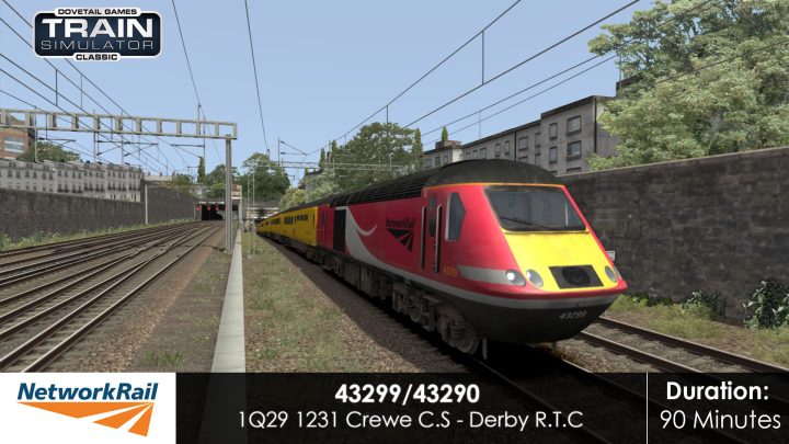 43299/43290/ 1Q29 1231 Crewe C.S – Derby (Network Rail)