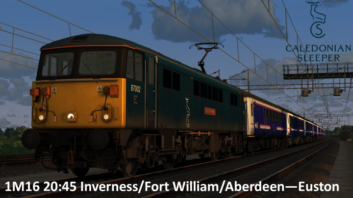 1M16 20:45 Inverness / Aberdeen / Fort William – London Euston