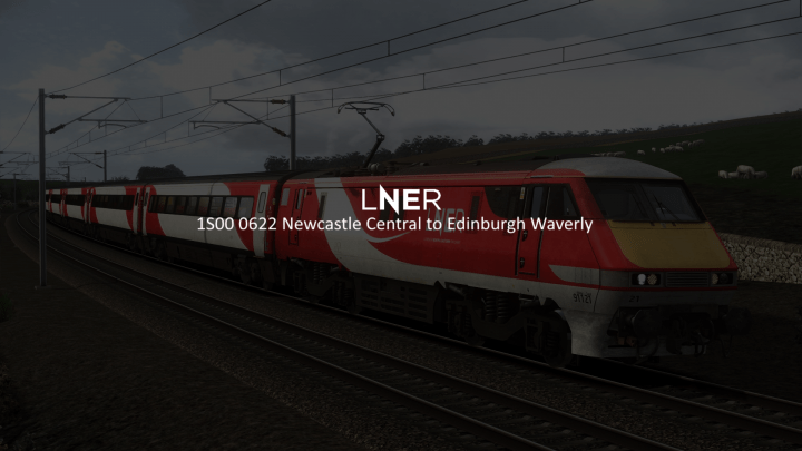 1S00 Newcastle Central to Edinburgh Waverley [Subscription Only]